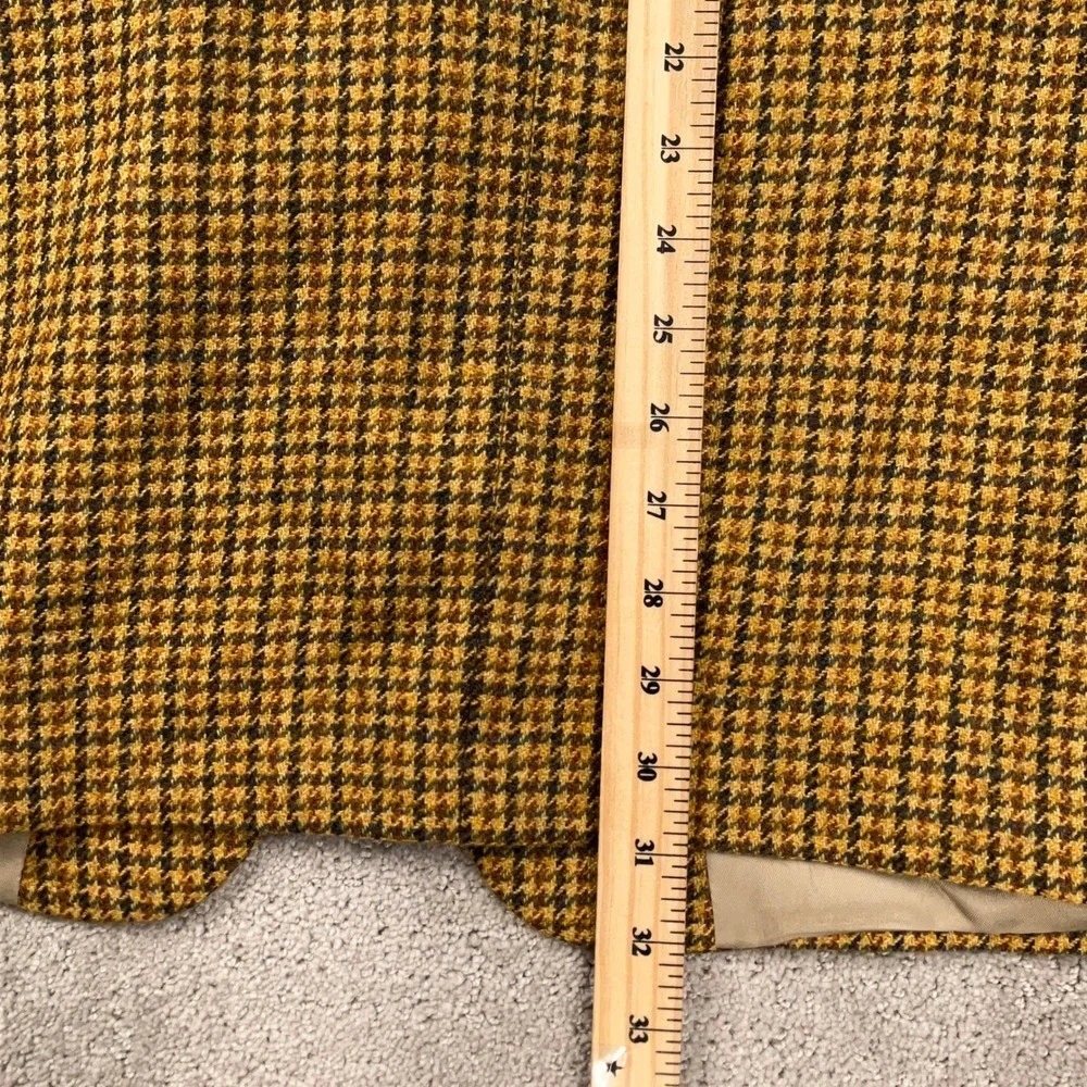 Tommy Hilfiger Blazer Men 42R Gold Rust Houndstooth Classic‎ American Jacket